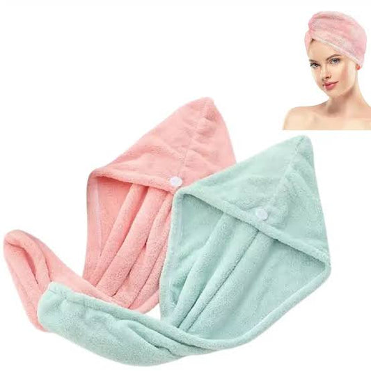 Pack Of 2 Super Absorbent Quick Dry Hair