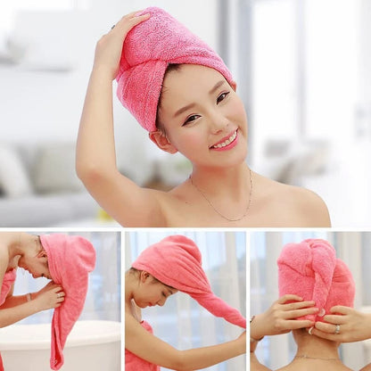 Pack Of 2 Super Absorbent Quick Dry Hair