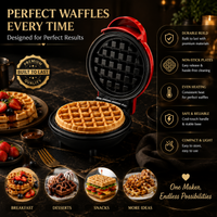 Mini Electric Breakfast Waffle Maker Machine