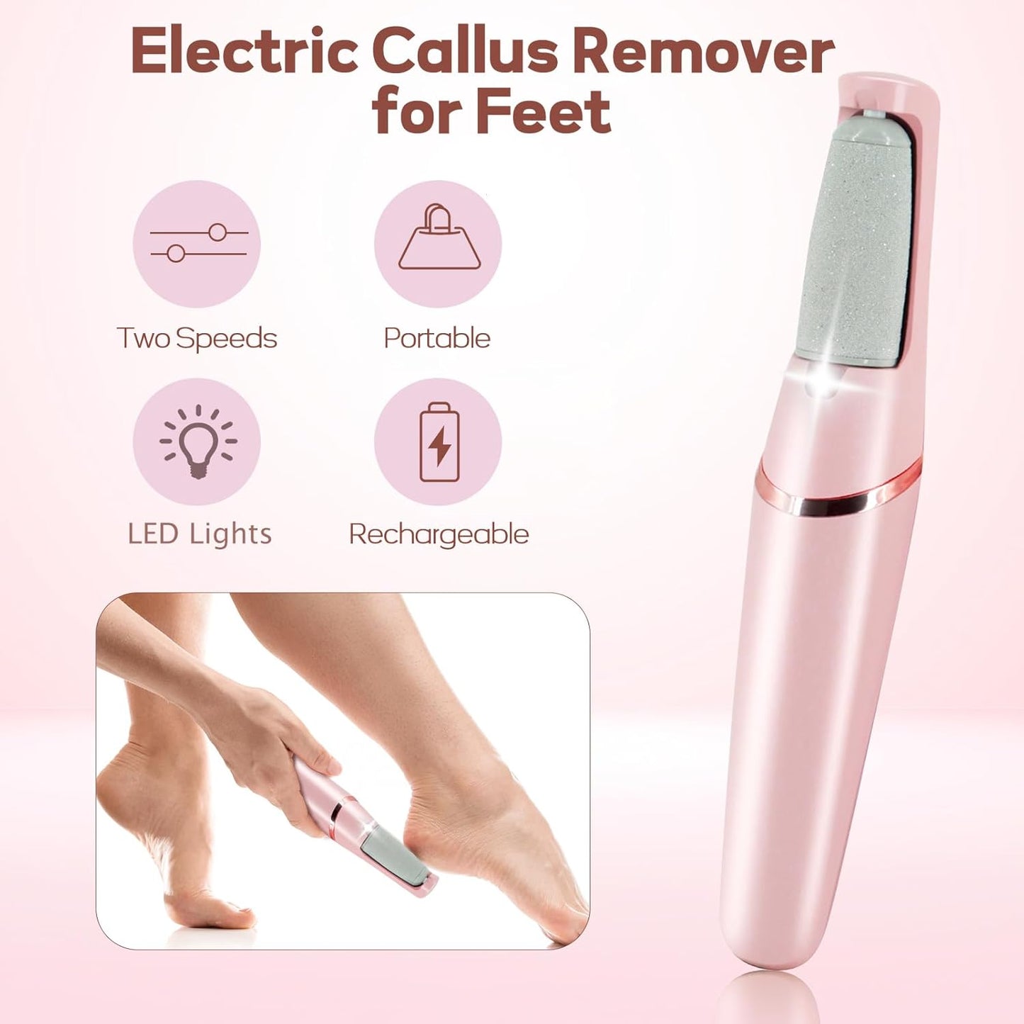 Rechargeable Electric Pedi Foot Filer