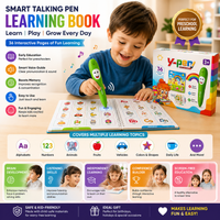Kids Preschool Learning Book with Smart Talking Pen
