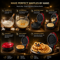 Mini Electric Breakfast Waffle Maker Machine