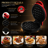 Mini Electric Breakfast Waffle Maker Machine