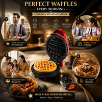 Mini Electric Breakfast Waffle Maker Machine