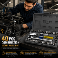 40 Pcs Combination Socket Wrench Set