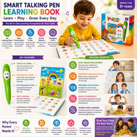 Kids Preschool Learning Book with Smart Talking Pen