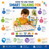 Kids Preschool Learning Book with Smart Talking Pen