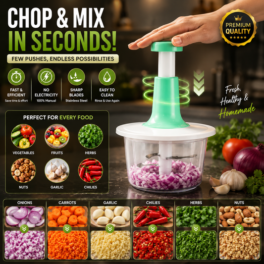 Mini Hand Press Manual Push Chopper