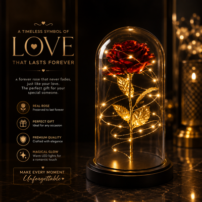 Forever Galaxy Rose with LED Lights