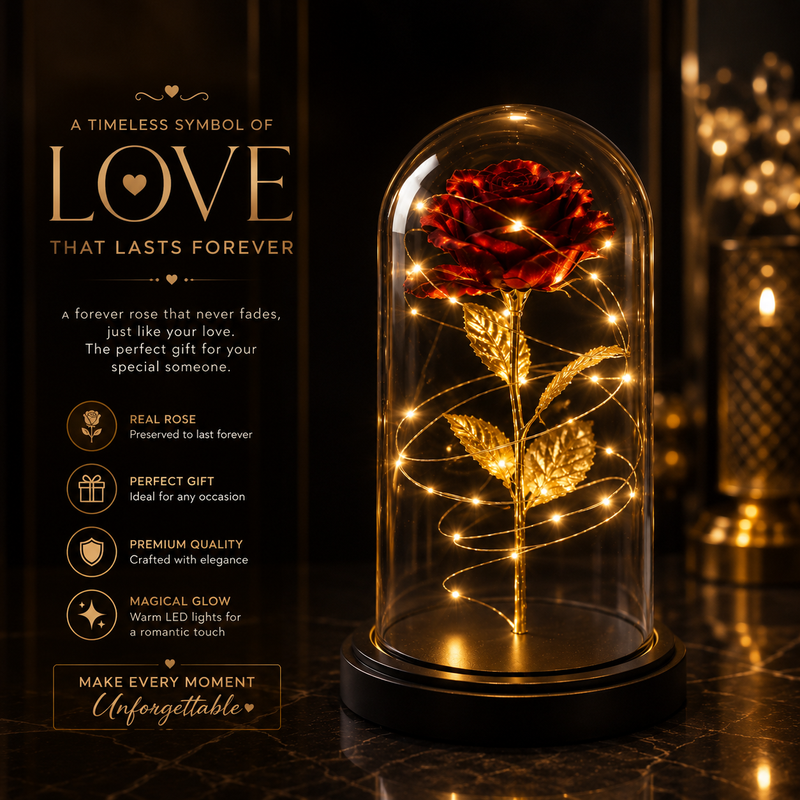 Forever Galaxy Rose with LED Lights
