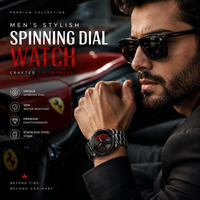 Men's Luxury Spinning Dial Watch