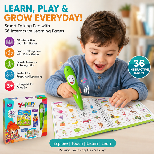 Kids Preschool Learning Book with Smart Talking Pen