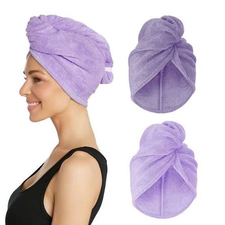 Pack Of 2 Super Absorbent Quick Dry Hair