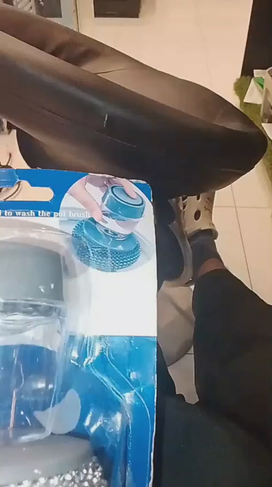 Kitchen Soap Dispensing Palm Brush